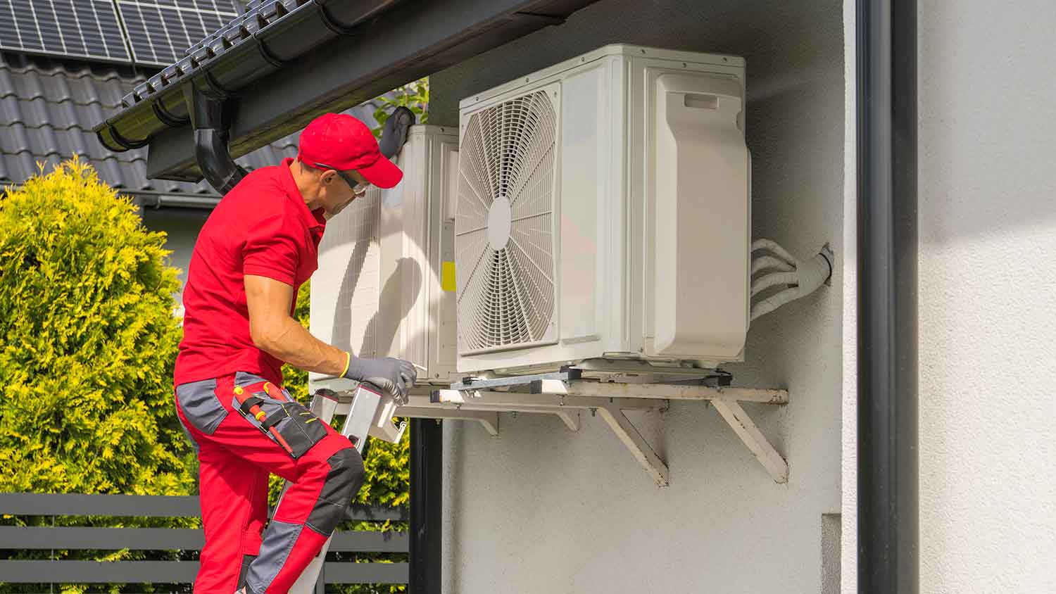 HVAC Technician Working
